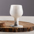 Royal White Marble Stem Wine Glass
