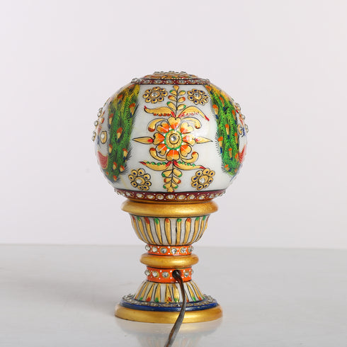 Hand-Painted Pure Marble Morni Lamp