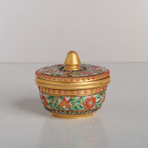 Indian Spring Dry Condiment Marble Box