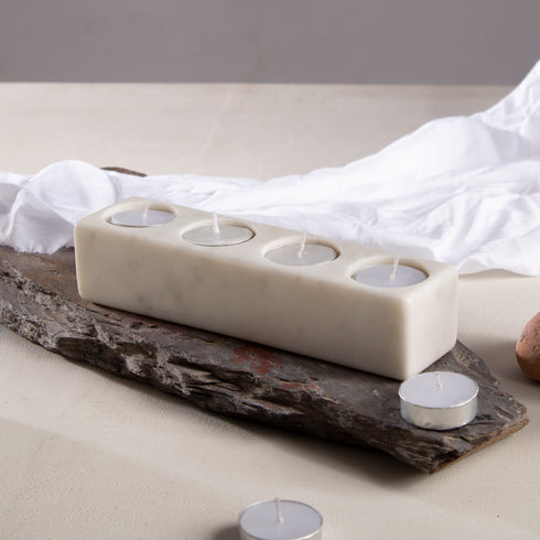 Pure Marble Tea Light Candle Holder