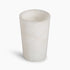 Pure White Marble Cone Shaped Glass (Set of 2)