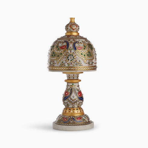 Embellished Morni Art Marble Lamp