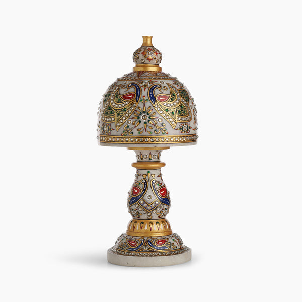 Embellished Morni Art Marble Lamp