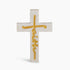 Hand-Carved Marble Faith Cross (Gold)